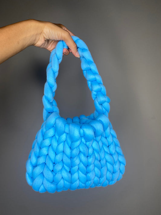 Blue HK Midi Bag